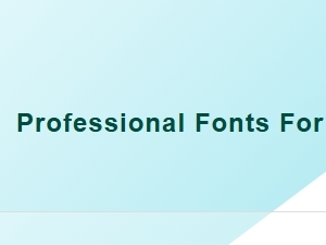 Professional Fonts for E Learning Platforms